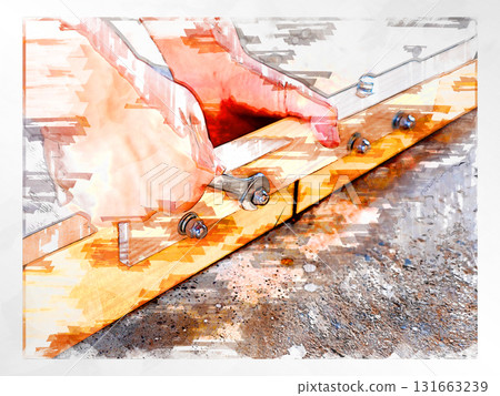 Sketch Sketch style Wood processing Woodworking Japanese Electric file Woodworking shop Factory Shaving Manual work Hand Working scenery Sketch Sketch style Wood processing Woodworking Japanese Electric file Woodworking shop Factory Shaving Manual work Hand Working scenery 131663239