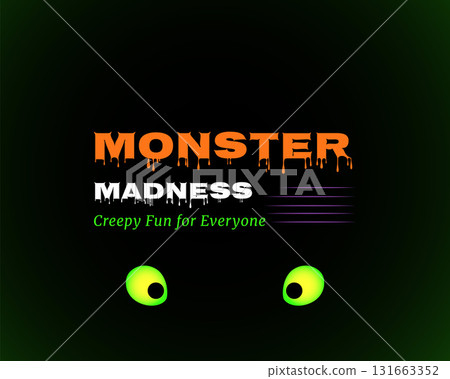 monster madness halloween night creepy design artwork monster madness halloween night creepy design artwork 131663352