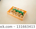Boiled conger eel pressed sushi 131663413