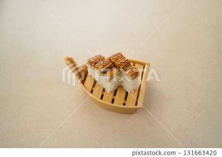 Boiled conger eel pressed sushi 131663420