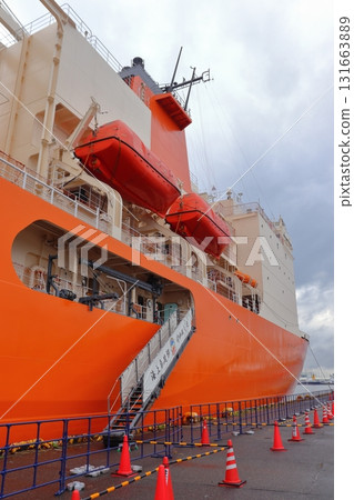 Antarctic research vessel Shirase II (Nagoya Port) during a public event Antarctic research vessel Shirase II (Nagoya Port) during a public event 131663889