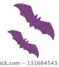 Halloween material: bat 131664543
