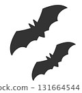 Halloween material: bat 131664544