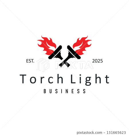 Torch logo, simple modern design, fire furnace, concept, symbol, illustration, poster template or product brand Torch logo, simple modern design, fire furnace, concept, symbol, illustration, poster template or product brand 131665623