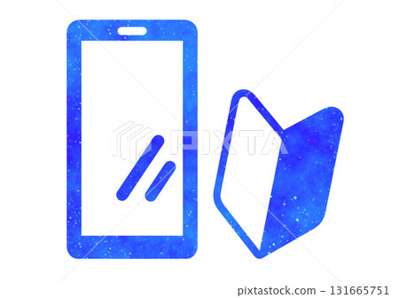 Blue starry sky | Smartphone and beginner mark Blue starry sky | Smartphone and beginner mark 131665751