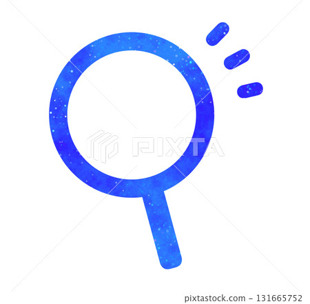 Blue starry sky | Magnifying glass icon Blue starry sky | Magnifying glass icon 131665752