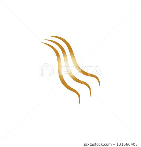 hair wave logo vector illustration design 131666405