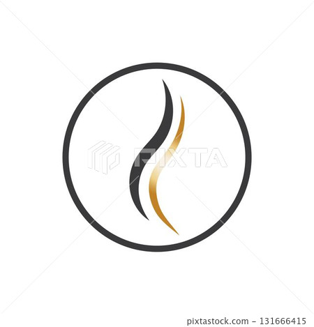 hair wave logo vector illustration design 131666415