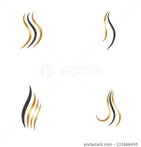hair wave logo vector illustration design hair wave logo vector illustration design 131666430