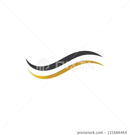 hair wave logo vector illustration design 131666464
