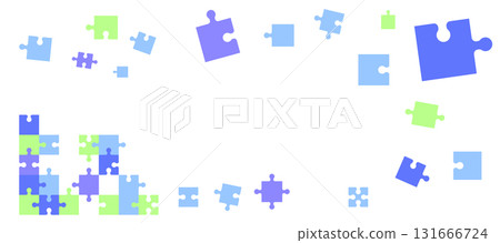 Colorful jigsaw puzzle frame illustration background illustration Colorful jigsaw puzzle frame illustration background illustration 131666724