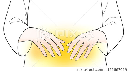 Illustration of a person undergoing healing 131667019