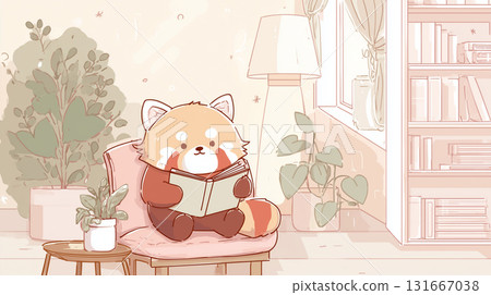 Red Panda Reading Red Panda Reading 131667038