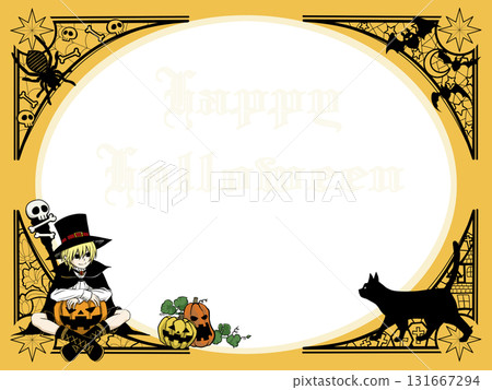 萬聖節插圖模板 131667294