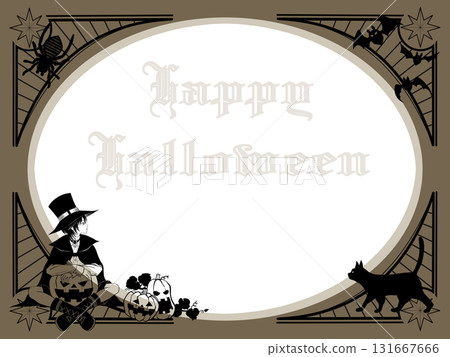 Halloween template illustration Halloween template illustration 131667666