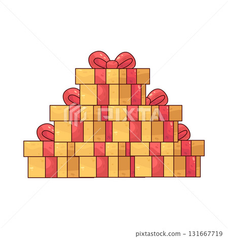 illustration of Present Stack 131667719