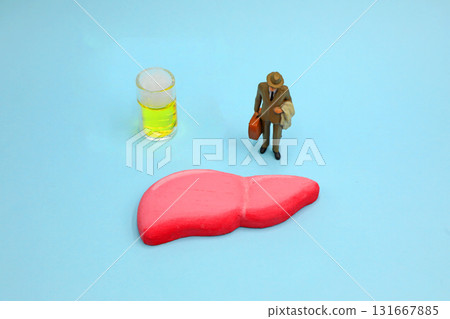 Liver, beer and businessman Liver, beer and businessman 131667885