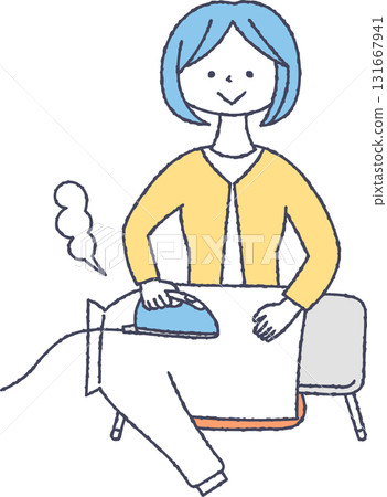 Woman ironing Woman ironing 131667941