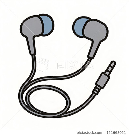 手繪風格耳機圖示圓形外殼 131668031