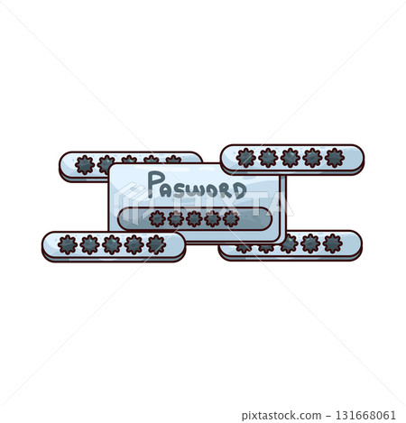 illustration of Brute Force Attack 131668061