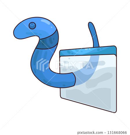 illustration of Cyber Worm illustration of Cyber Worm 131668066