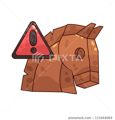 illustration of Trojan Horse 131668069