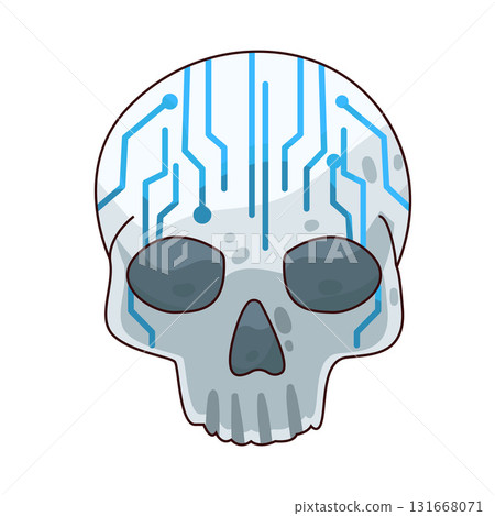 illustration of Cyber Skull illustration of Cyber Skull 131668071