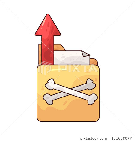 illustration of Virus Upload 131668077