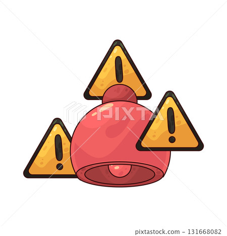 illustration of Hack Alert Bell 131668082