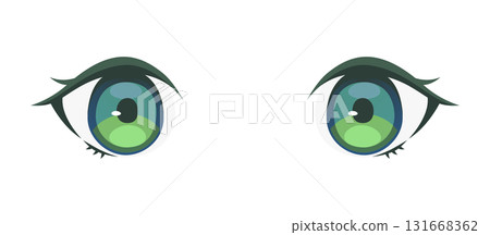 Anime-style eye illustration (green) 131668362