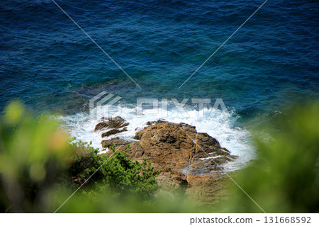 Blue sea and reef 131668592