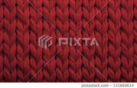 Red knitted texture 131668614