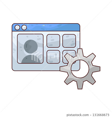 illustration of Webinar setup illustration of Webinar setup 131668673