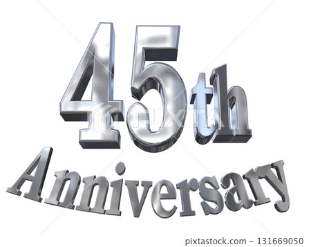 3DCG text "45th Anniversary/45th Anniversary Mark Sparkle" 3DCG text "45th Anniversary/45th Anniversary Mark Sparkle" 131669050