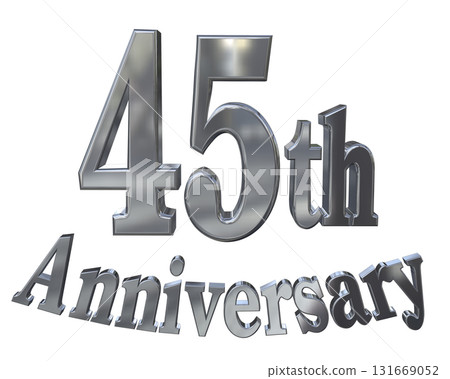 3DCG text "45th Anniversary/45th Anniversary Mark Sparkle" 3DCG text "45th Anniversary/45th Anniversary Mark Sparkle" 131669052