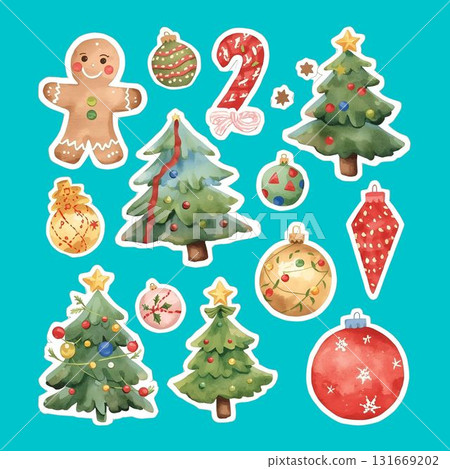 Christmas Sticker Set A 131669202