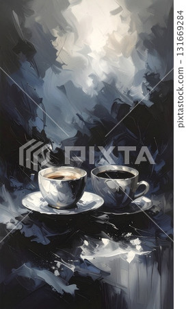 Scenery with coffee Scenery with coffee 131669284