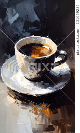 Scenery with coffee Scenery with coffee 131669285