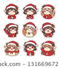 Chibi Character Christmas Stamps 131669672