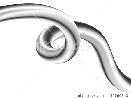 Abstract metallic 3d liquid wave tech elegant background 131669740