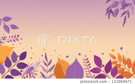 Autumn leaf frame 131669871