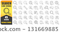 Search Line Icon Set. A Collection Of 45 Clean Thin Line Icons Featuring Magnifying Glass, Search Tools, Security, Data, And Information Concepts. Perfect For Apps, Websites. Isolated Vector Image. 131669885