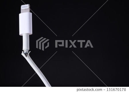Broken cable Broken cable 131670178