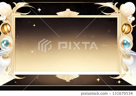 古典舞台背景風格新藝術風格設計框架 131670534