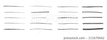 Crayon chalk brush stroke underline pen highlight. Vector hand drawn stoke element set for design texture templates, presentation, school, emphasis isolated on white background. Crayon chalk brush stroke underline pen highlight. Vector hand drawn stoke element set for design texture templates, presentation, school, emphasis isolated on white background. 131670682