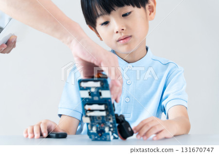 Boys studying at a programming school 131670747