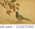 Persimmon and pheasant 131671005