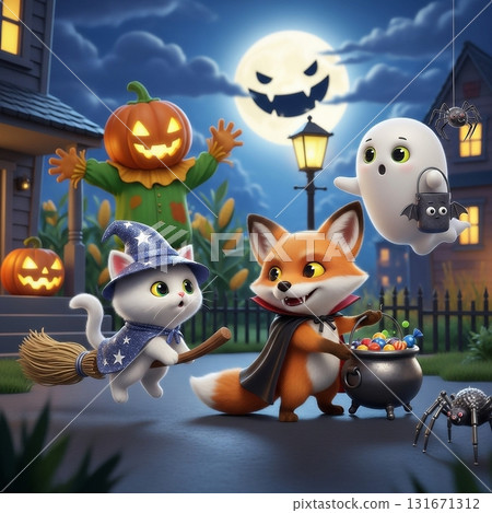 8幅滑稽可愛的萬聖節插畫 8幅滑稽可愛的萬聖節插畫 131671312