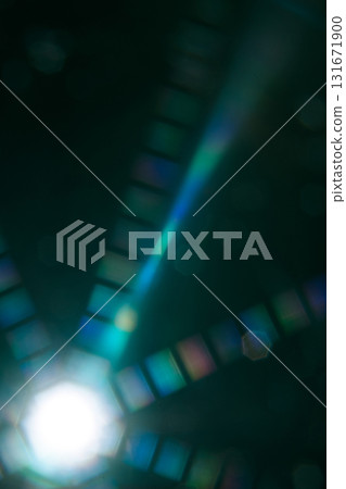 Abstract sun flare. The lens flare is subject to digital correction 131671900