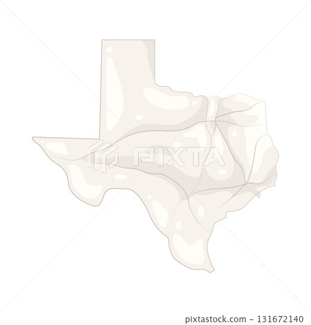 Illustration of Texas map Illustration of Texas map 131672140